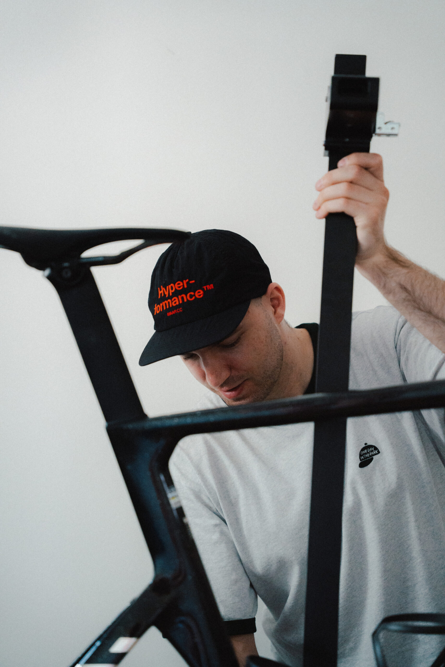 Vermessung der Sattelposition beim Bikefitting